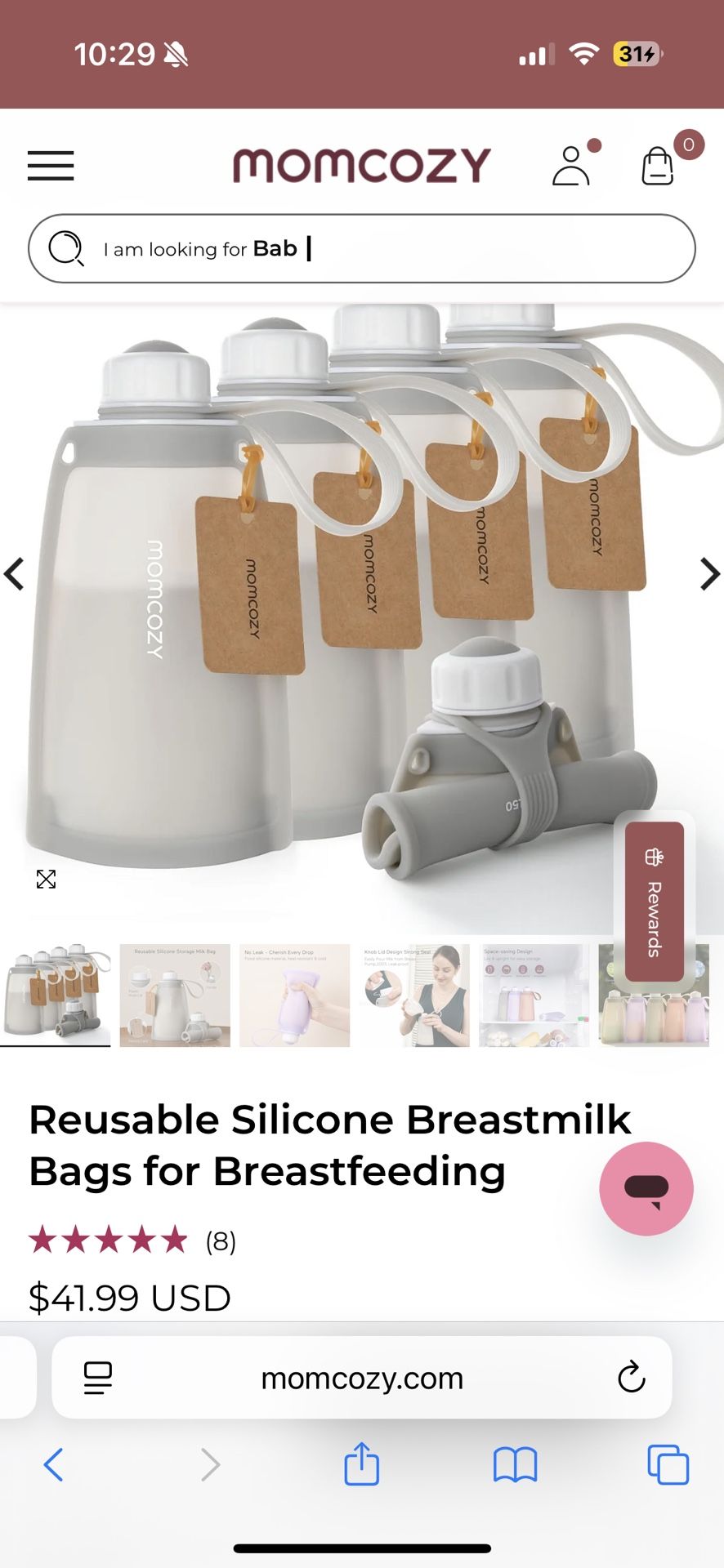Momcozy Silicone Breast Milk Bag
