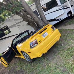 Mustang Convertible GT Yellow And Black On The Inside 1999 It Has A Good Motor And It Works Perfect