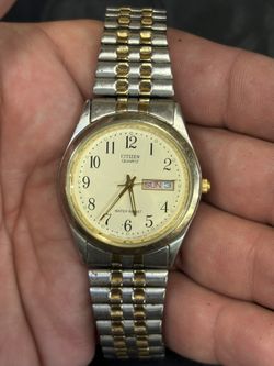 Vintage Citizen 1100-S63910 2-Tone Men’s Watch! New Battery!
