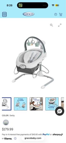 Graco baby swing