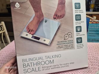 Pursonic Bilingual Talking Bathroom Scale