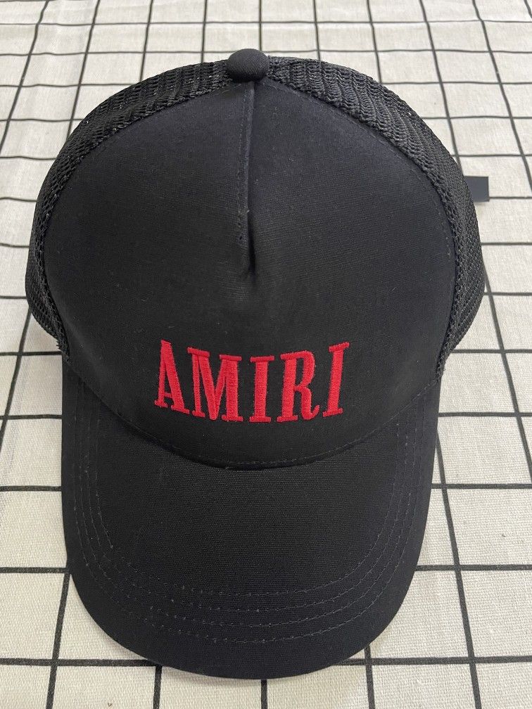 AMIRI Red Letter Black Hat