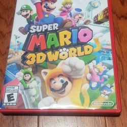 Nintendo wii U game super Mario  3-D world