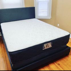Queen Size Bed Frame+Mattress 9”Brand New Delivery Available 