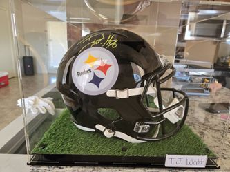Tj Watt Signed Helmet