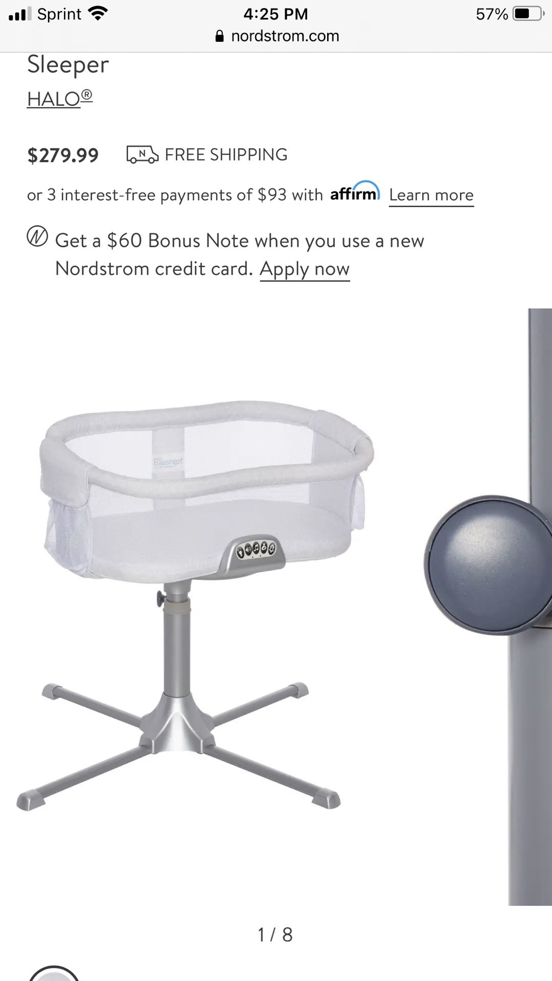 Halo Bassinest, With Newborn Insert