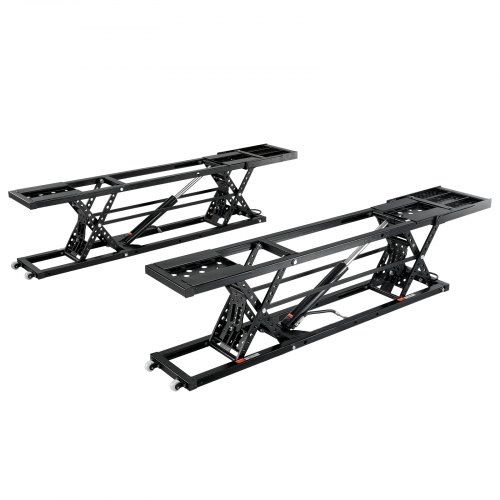 Car Lift, 7,000 LBS Capacity Portable Car Lift, with Extended-Length Plates, 26.8" Max. Height, Heavy-duty Carbon Steel Truck Lift with 120V Power Uni