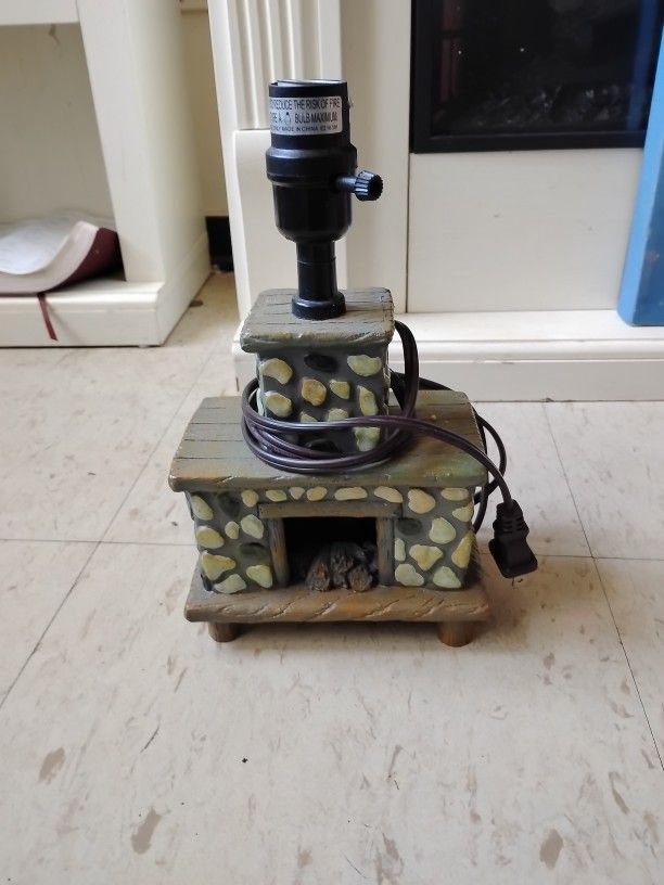 Antique Fireplace Lamp