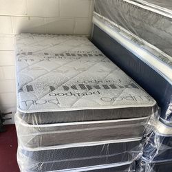 Twin Size Mattress 14” Inches Thick Pillow Top Deluxe New From Factory Available All Size Same Day Delivery