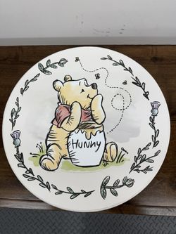 Disney Winnie the Pooh Round Wall Art – 16” “Hunny Pot” Design