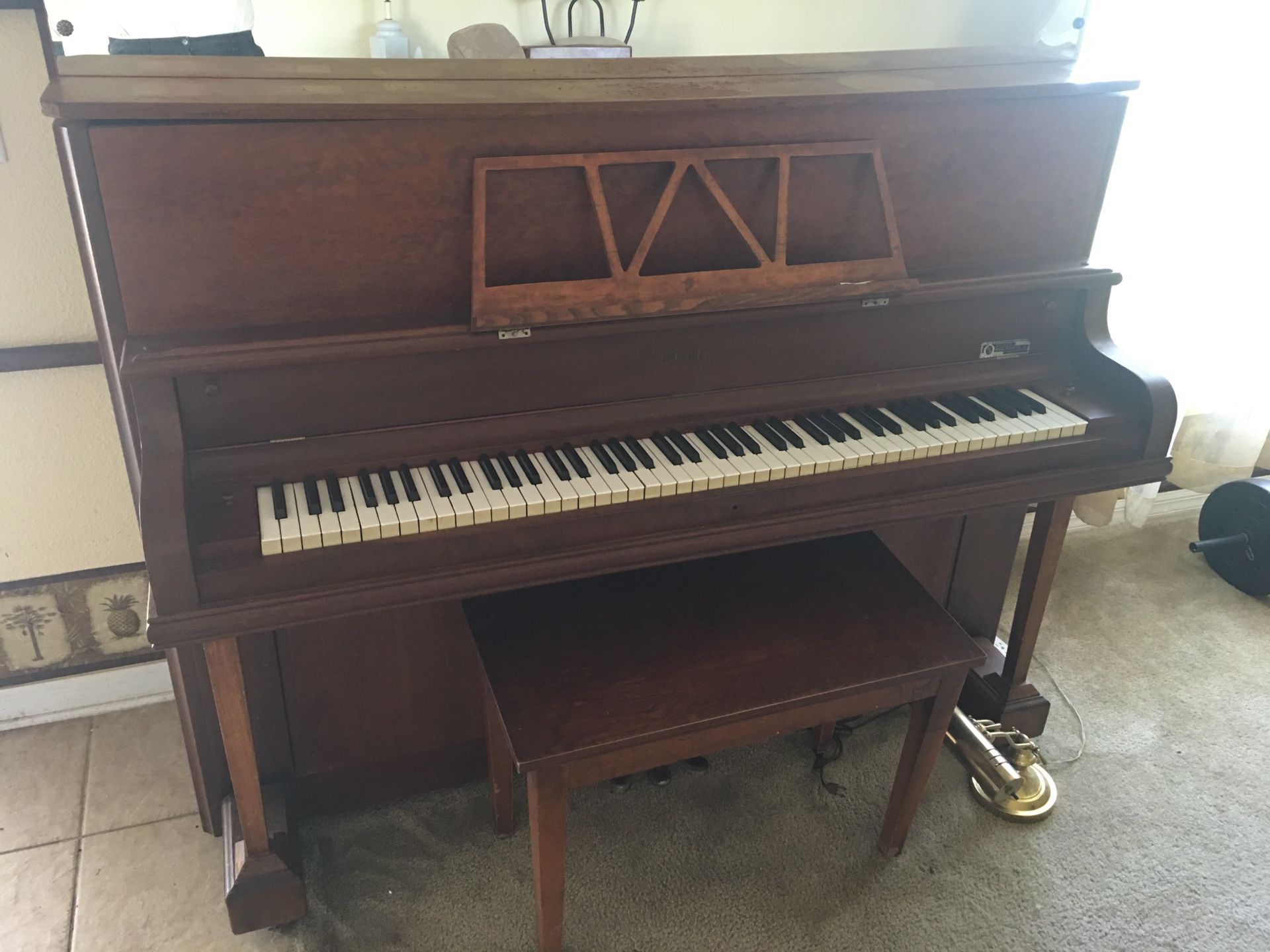 Piano! Upright Bench, removable music stand