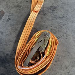 Ratchet Tie- Down Truck Strap 10ft -15ft L x 2” W  With 1500 Lb Safe Work Load 