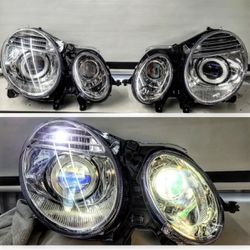 W211 E-350 Custom LED Headlights Mercedes Benz 