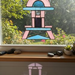 Stained Glass Sun Catcher Beach