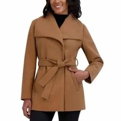 New sealed Tahari Women's Water-Resistant Tie Belt Trench Wrap Coat Jacket Medium