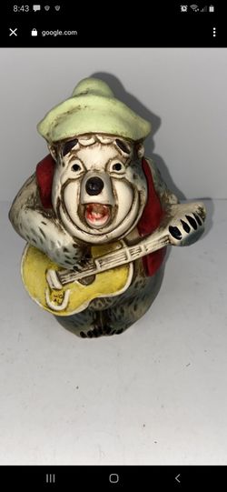 Rare Vintage Walt Disney World 1970's Big Al Coin Bank Country Bear Jamboree