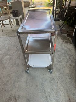 Stainless steel food cart