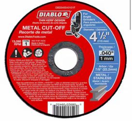 DIABLO 4-1/2 in. x 0.040 in. x 7/8 in. Thin Kerf Metal Cut-Off Disc (15-Pack)
