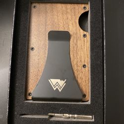 Minimalist Slim RFID Wallet for Men - Natural Walnut Wood & Scratch Resistant