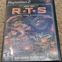 Army Men R.T.S. Real Time Strategy For Playstation 2 Complete 