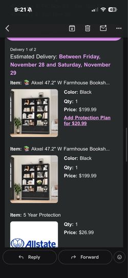 2 Black Bookshelf’s
