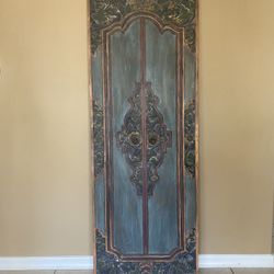 Wall Art Hanging Decor Carved Wood India Panel 