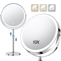 Lighted Makeup Mirror, Rechargeable 