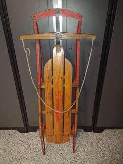 Vintage Red Lightening sled model 120