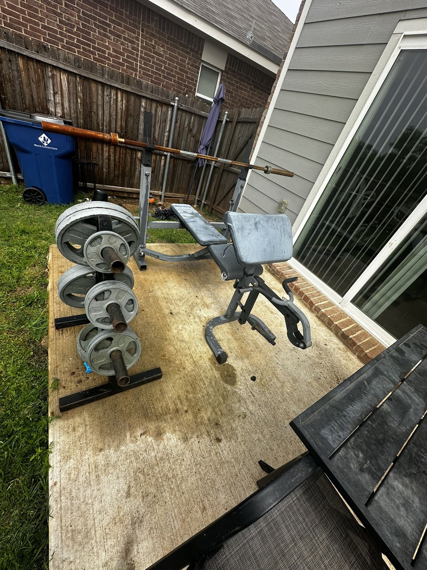 Bench & 8 Tree (weights Included)