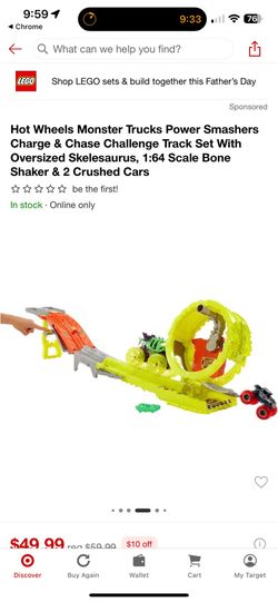 Hot wheels monster truck power smasher toy