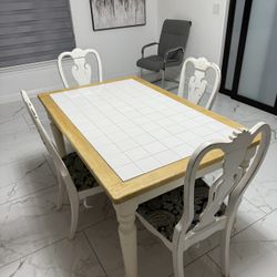 Dining Table With 4 Chairs