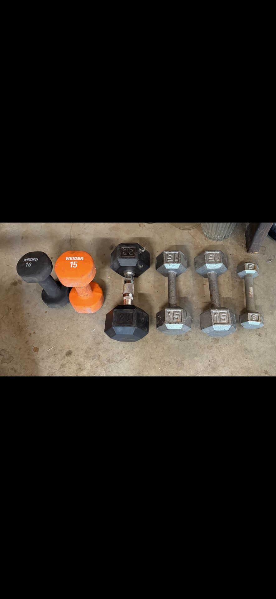 6 Dumbbells
