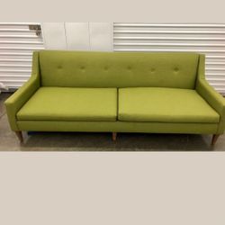 Vintage 1950s Mid-Century Modern Sofa – Olive Green