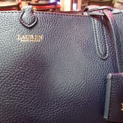 Ralph Lauren Purse/Handbag. New ~Excellent Condition Navy /Floral