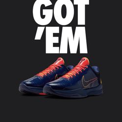 Nike Kobe 5 Protro Caitlin Clark Indiana Fever Size 11