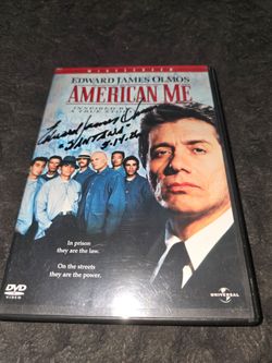 Edward James Almos Autographed American Me DVD 3x And MLB Baseball Authentic.