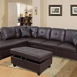 BRAND NEW 3 PIECES SECTIONAL C0UCH IN ORIGINAL BOX