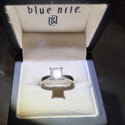 GIA Blue Nile Solitaire Natural Diamond Engagement Ring