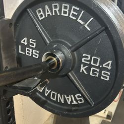 45lb Barbell Stand Steel Plates