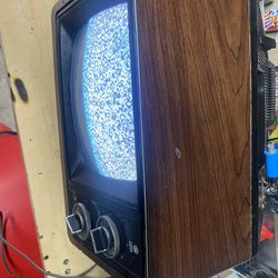 Old School 10” TV And JVC Boombox 