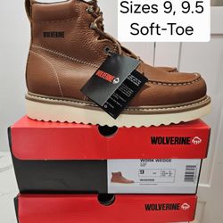 Wolverine Soft Toe Work Boots Size 9 And 9.5 