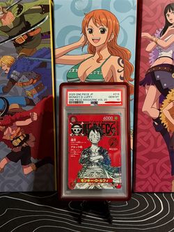 One Piece Luffy Japanese Magazine Promo PSA10