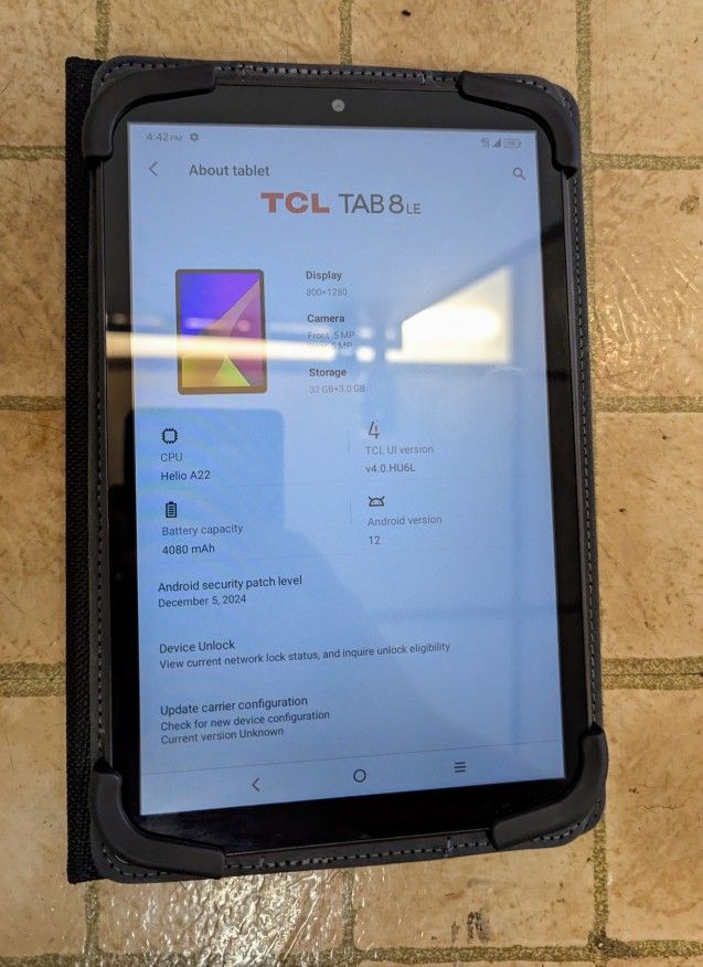 Tcl Tablet With Case