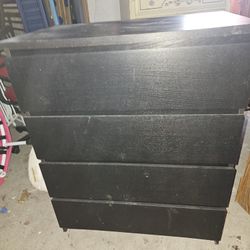 Prices Firm.. Black Dresser Chest