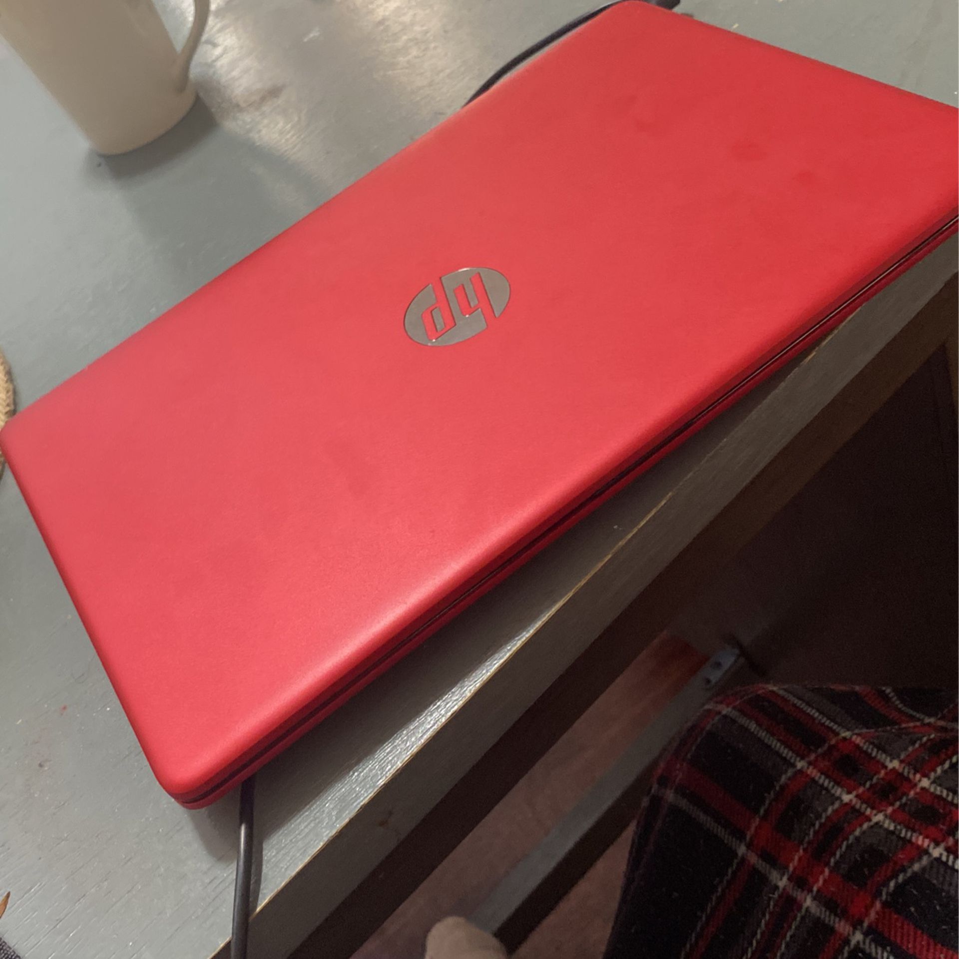 Red HP Laptop