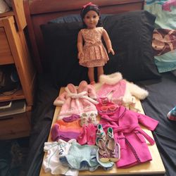 American Girl Doll Josephina & Clothing Lot