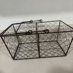 Vintage Wire Egg Basket
