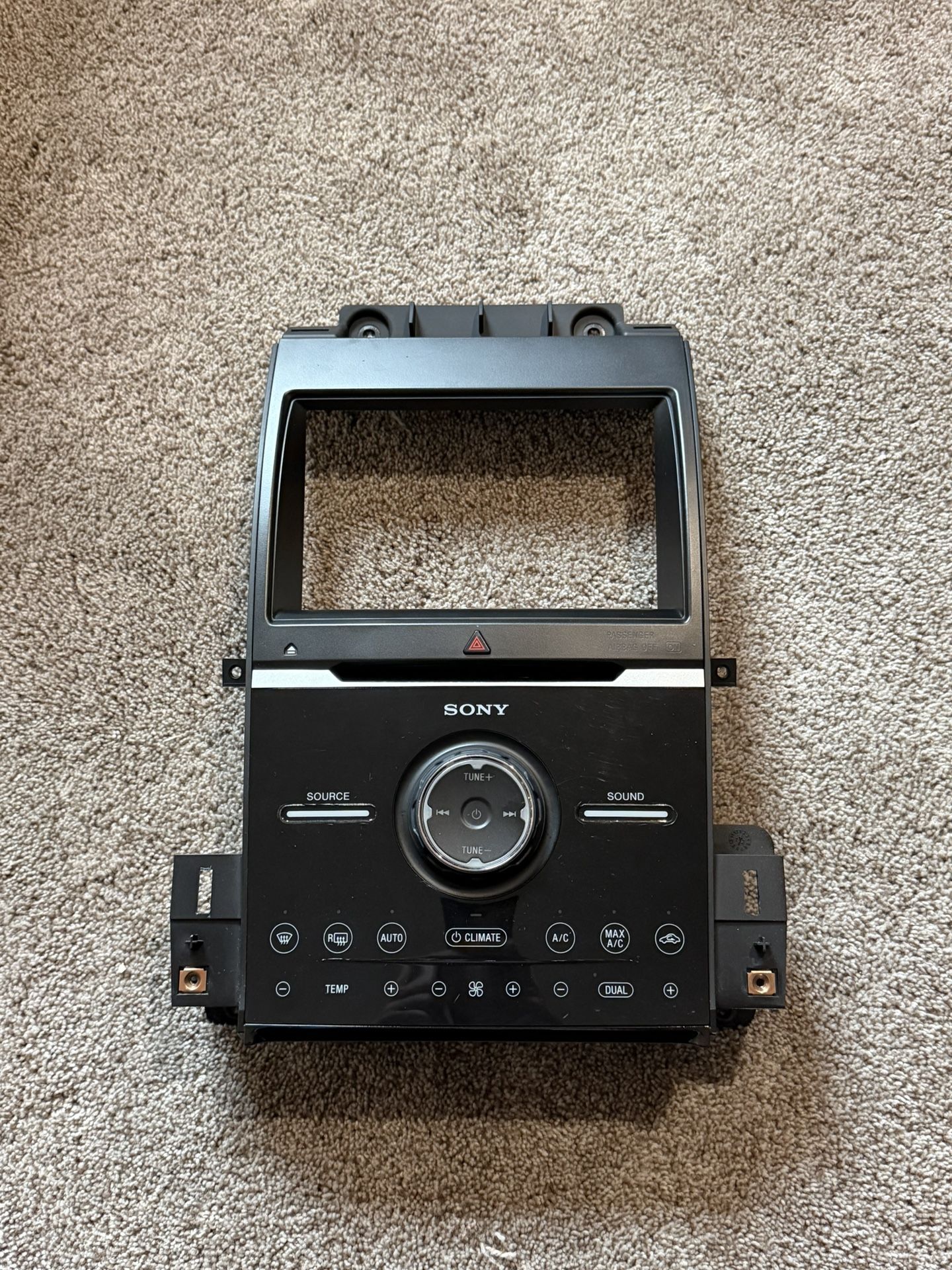 Music and Climate Control Panel; 2013 Ford Taurus