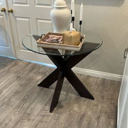 Round Glass Table