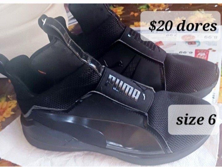Tenis De Mujer Color Negro Size 6